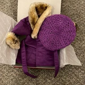 Julie’s Winter Coat & Hat Like New With Box~American Girl Beforever